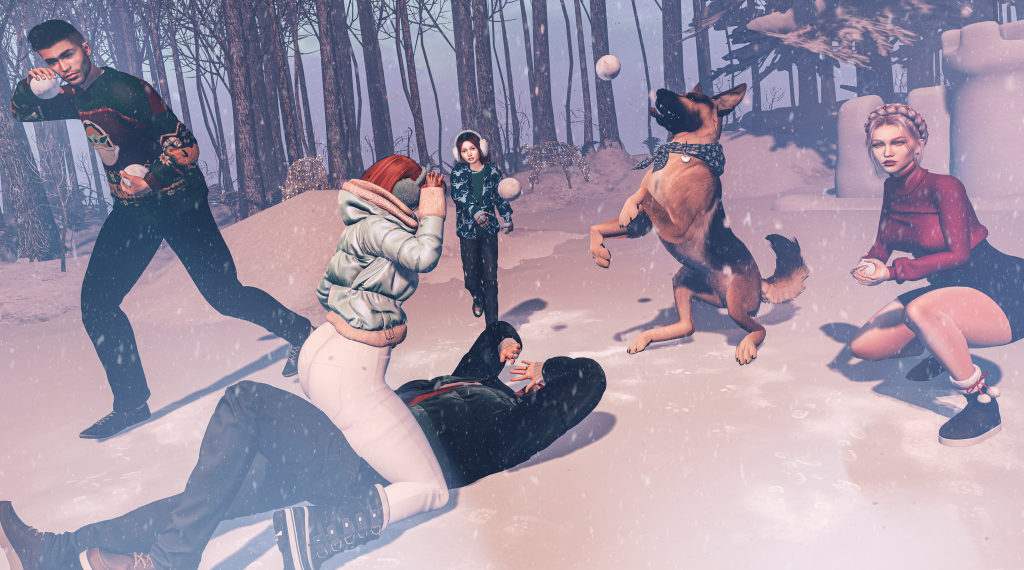 You’re never too old for a snowball fight