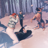 You’re never too old for a snowball fight